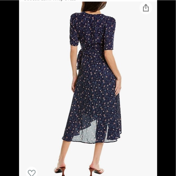 Studio B by Bobeau Lumi Wrap Dress Floral Medium - Picture 4 of 4